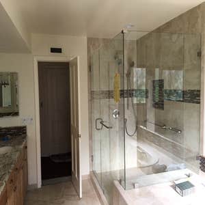 Large walk in shower!