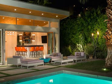 Palm Springs Cabana 600' Backyard Cabana ADU with bathroom and wet bar.