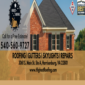 Highest Roofing in Harrisonburg | Roofer Near Me | Roofer in Staunton | Roofer in Waynesboro