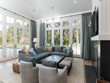 FAMILY ROOM, fireplace REMODELING - Atherton, CA