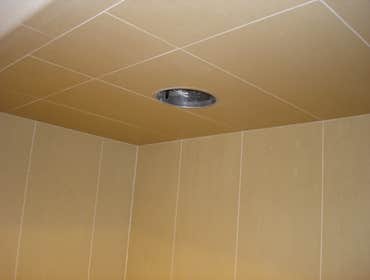 sealed ceiling light detail