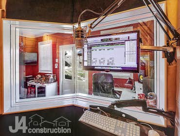 Neil Wilson Voice Over Studio I built this voice over studio in what used to be the previous owner's workshop. It's 216 sqft total with a 36 sqft sound