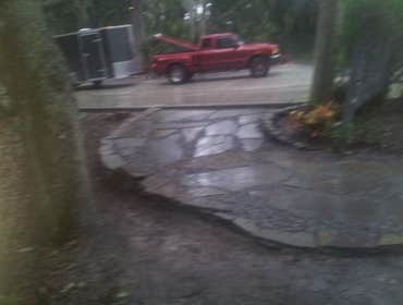 stone patio
