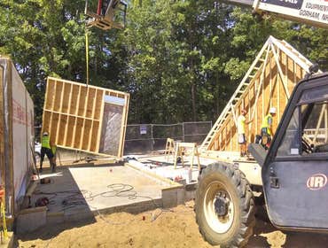 Photo(s) from Score Construction Services LLC This was a new house out in Concord NH, approximately 2,500 sq foot home. 8,500 sq ' of drywall.