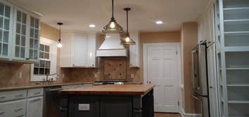 Kitchen Remodel Complete kitchen renovation. From 1960s wallpaper to an open and inviting kitchen allowing our client to enjoy cooking again and hostin
