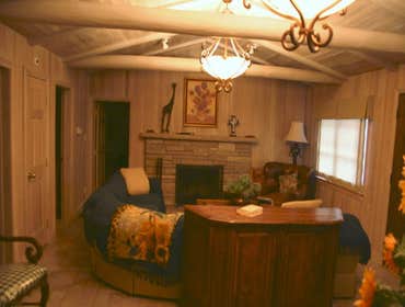 Cabin finish Cabin in Glen Haven which was stripped to the studs and finished with white oak paneling, doors and trim