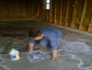 Fixing a concrete garage floor