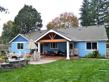 Gable and Shed Patio Cover