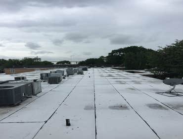 Ashley Flat energy star cool reroof on 120 unit apartment complex, 500 sqs