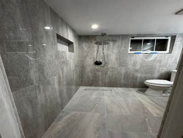 Photos by Iq Tile LLC #1 Full curb less shower