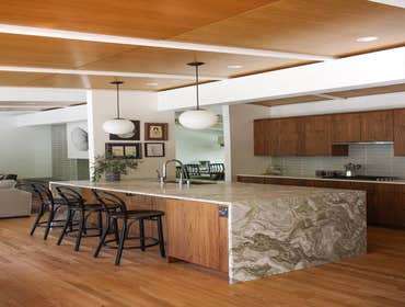mid-century modern interior remodel