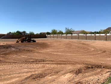 Photos by Danny Ray Construction LLC #1 Customer had dirt hauled onsite and we were hired to grade the site.