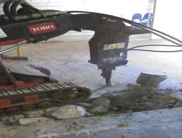 Concrete breaking Yorba Linda before
