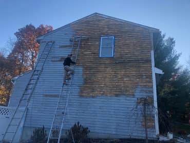 Photos by Orlando's Painting & Services, Inc #1 We shave the house. old paint will be removed -
1 craping,
2, power washing;
3 ; replace all rotten 