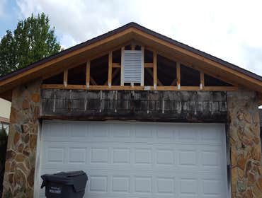 Photos by Demo & Renovation Services, LLC #7 Fire damaged house. Contracted to gut out all debris from fire, interior sheetrock, insulation and roof. R