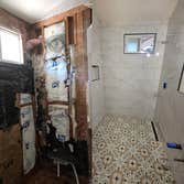 Bathroom Remodel in Pleasant Hill Our team finished the bathroom remodeling after putting in the tiles.