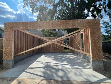 Garage Construction in Washington DC We have completed the new 2-car garage addition construction from Design, Permit process DCRA and construction in 