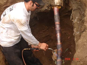 Riverside Community college Boiler system ( Moreno Valley Campus) Repair 3" broken copper line from the Riverside Community College Boiler heating s