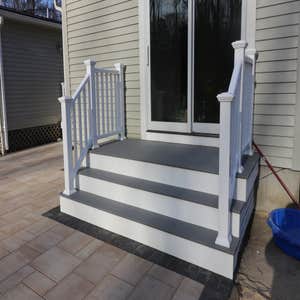 Composite Stairs in Hopkinton MA Decking and stairs using composite materials located in Hopkinton MA