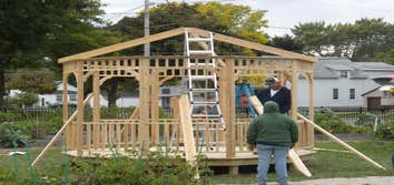 Photos from Marys Construction Just finished a volunteer gazebo project for the Green Bay Community Gardens. Worked with wonderful people such as Marga
