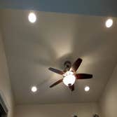 Ceiling Fan, recessed lighting