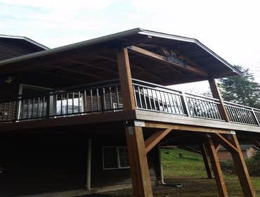 Deck and low roof