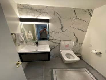 Bel-Air Bathrooms remodel guest powder room and guest bathroom remodel in Bel-Air
