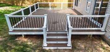 New Deck Steps View