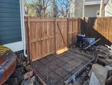 Photos by Colorado Painting & Construction Pros #5 New Fence on the front elevations and new concrete pads to connect new decking and front
