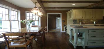 Painted Kitchen with island
