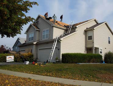 Roofing installation project
