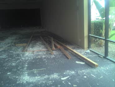 Los Vallecitos san marcos demo frame t-bar repair and drywall work