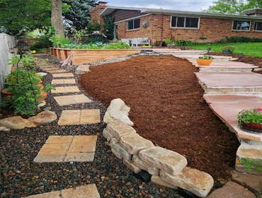 Flagstone patio