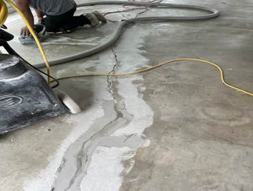 Photos by Ace Restoration and Construction Inc #1 Patching concrete and epoxy concrete floor. We also polish concrete.
