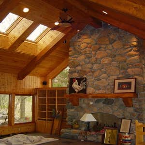 Beam Lighting in Sun Room