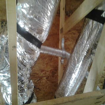 Westside Air Conditioning And Heating Project 1 New installation of ductwork in aresidential house for All About Construction.