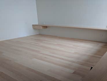 White oak flooring, clear coat finish, San Francisco