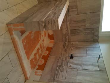 Custom SCHLUTER master bath