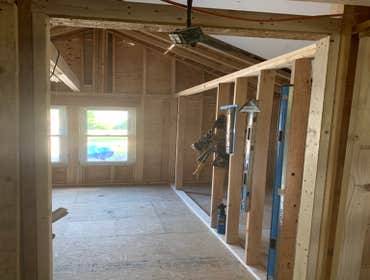 Photos by C.S Remodeling & Construction #1 Dust protection and entry to home protection temporary wall built to prevent anyone or anything from getting
