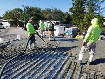 Commercial Epicore concrete roof deck