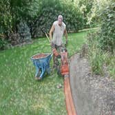Hanover area we installed curbing around a retaining wall