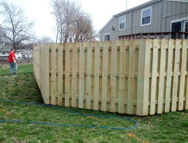 Wood Shadow Box fence