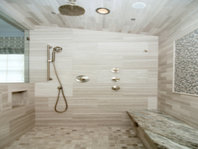 Tiles in bathroom