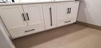 New vanity with Onyx counter top