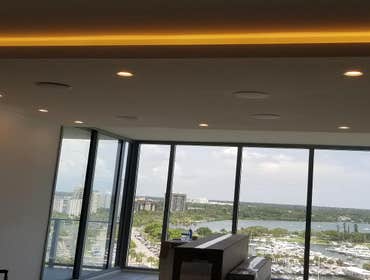 Custom audio and lighting at the vue in sarasota