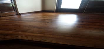 PREMIER HARDWOOD RESTORATIONS vs. PET STAINS Red oak hardwood damaged by pets stains. Job to be sand and finished with a dark walnut stain to hide/camo