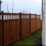 Custom redwood fencing
