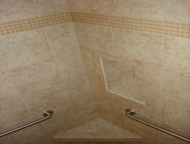 niche and glass mosaic detai
