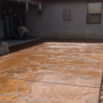 Stamp Color Concrete with sealer protection - Buckeye AZ