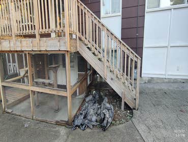 Saul's Quality Painting LLC Project #1 Initially Just a repainting of the home, later the client asked to add the painting of the deck to the job agree